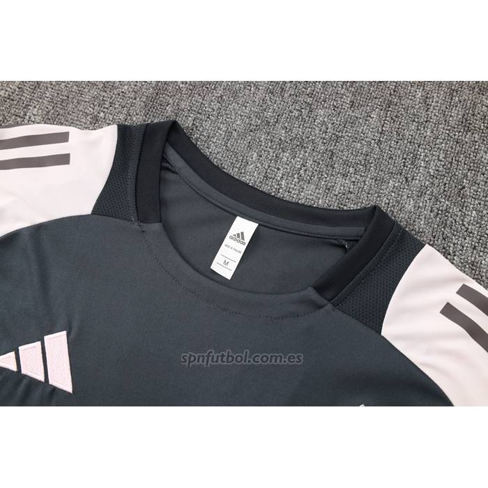 Chandal del Real Madrid Manga Corta 2024-2025 Gris - Pantalon Corto